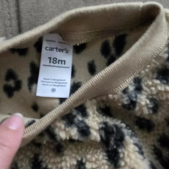 Carter's Leopard Print Sweater - Picture 2 of 2
